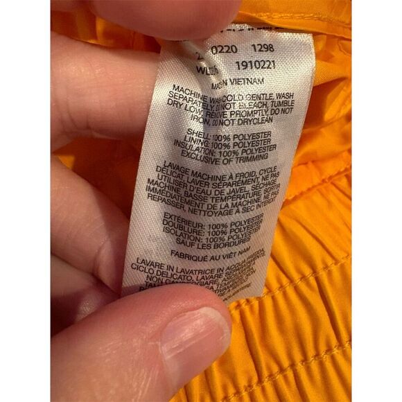 Columbia Women's Insulated Bomber Jacket Yellow Size L Hooded Casual - Picture 16 of 16